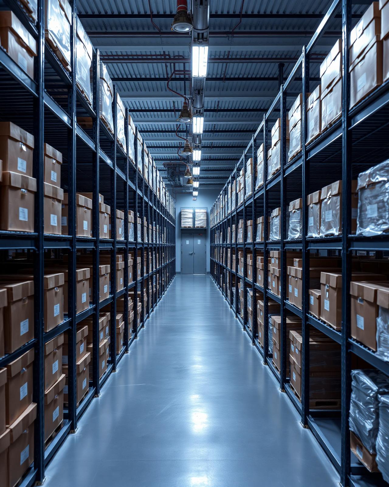 Interior gudang cold storage Abby Frozen